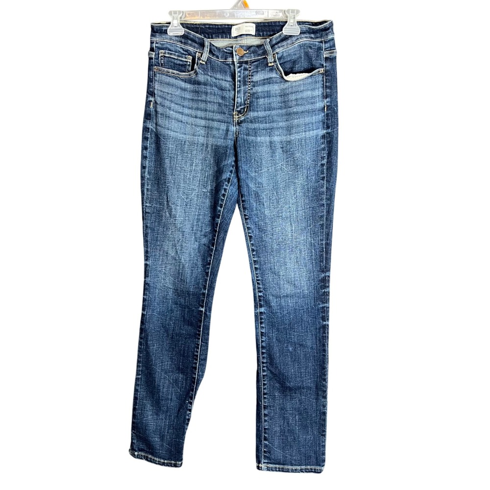 BKE Womens Size 30x32 Payton Mid-Rise Straight Universal Fit Blue Denim Stretch - Picture 2 of 16